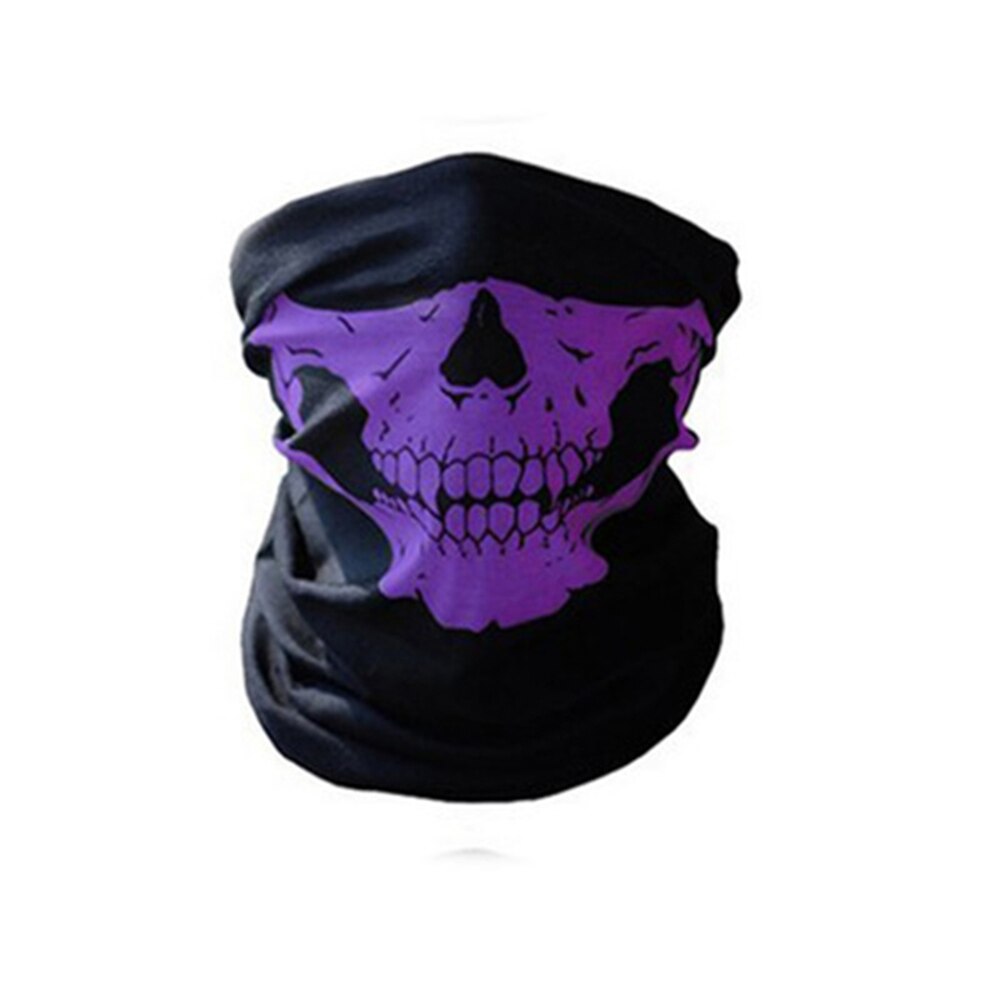 Warmer Bike Gezichtsmasker Hoofdband Schedel Bandana Helm Hals Gezichtsmasker Winddicht stofdicht Volledige Gezicht Sjaal Snowboard ski Masker: Paars