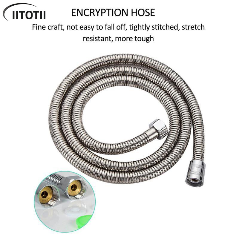 Shower Hose Pipes Fittings Shower Holder Water Pipe For Bath Stainless Steel Shower Head Bathroom Accessories