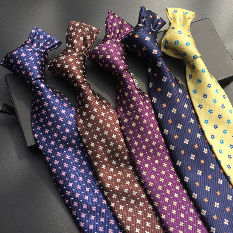 Gravata larga profissional do casamento da festa do negócio masculino do laço floral 8cm