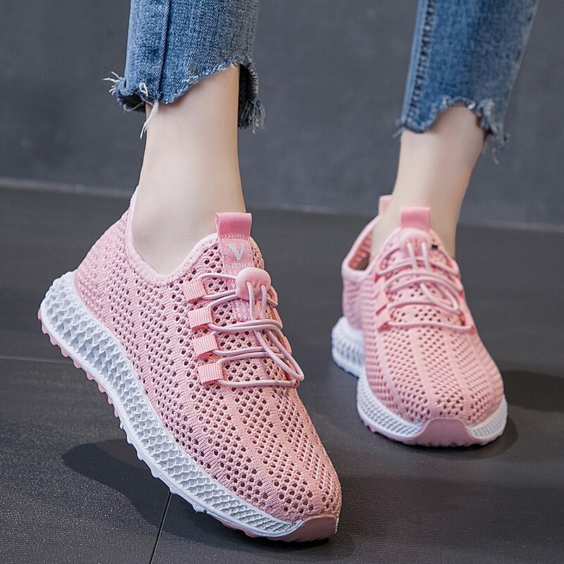 tenis feminino Women Tennis Shoes Female Gym Sport Shoes Stability Breathable Mesh Thick Sole Trainers zapatillas