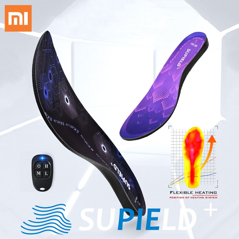 Supield Drahtlose Fernbedienung Aerogel Heizung Einlegesohlen USB Aufladbare Winter Warm Beheizte Einlegesohlen Thermische Schuhe Pads Unisex