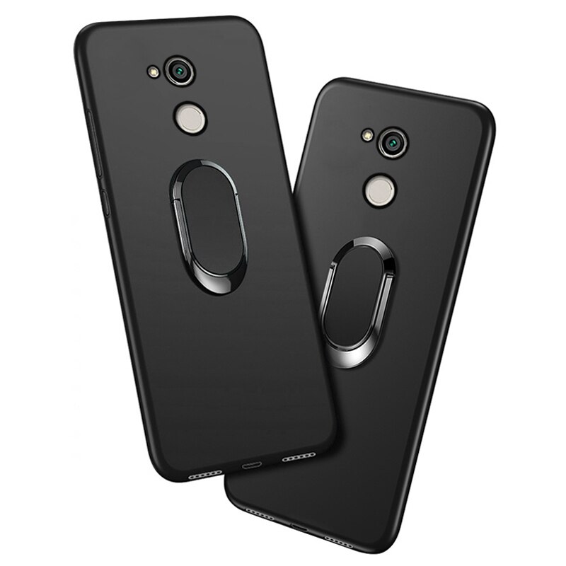 Abdeckung Für Sony Xperia XA2 Ultra H3213 H3223 H4213 H4233 fallen Klassische Finger Ring 360 Grad Drehung Weiche Silikon