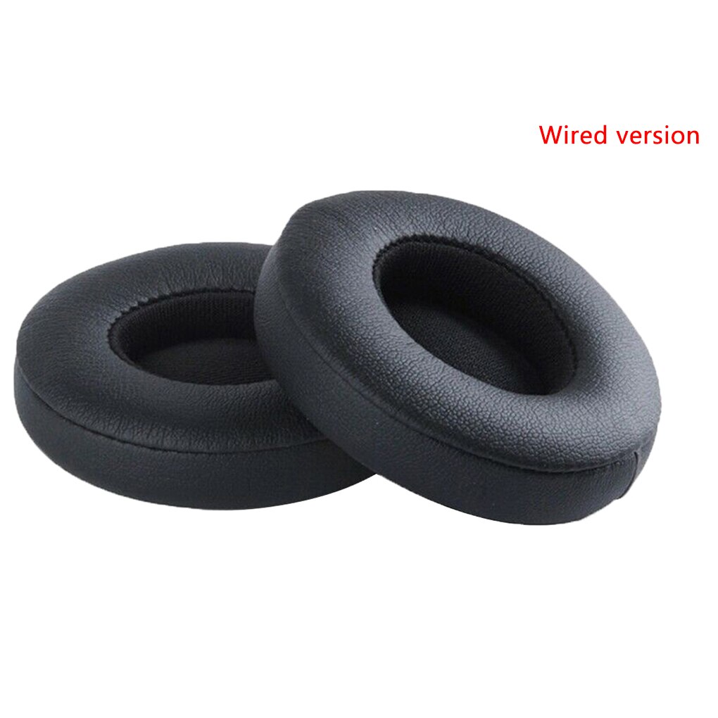 Proteinlæder memory foam ørepuder erstatning for beats solo 2/3 hovedtelefon ørepude bluetooth type kablet/bluetooth version: 5