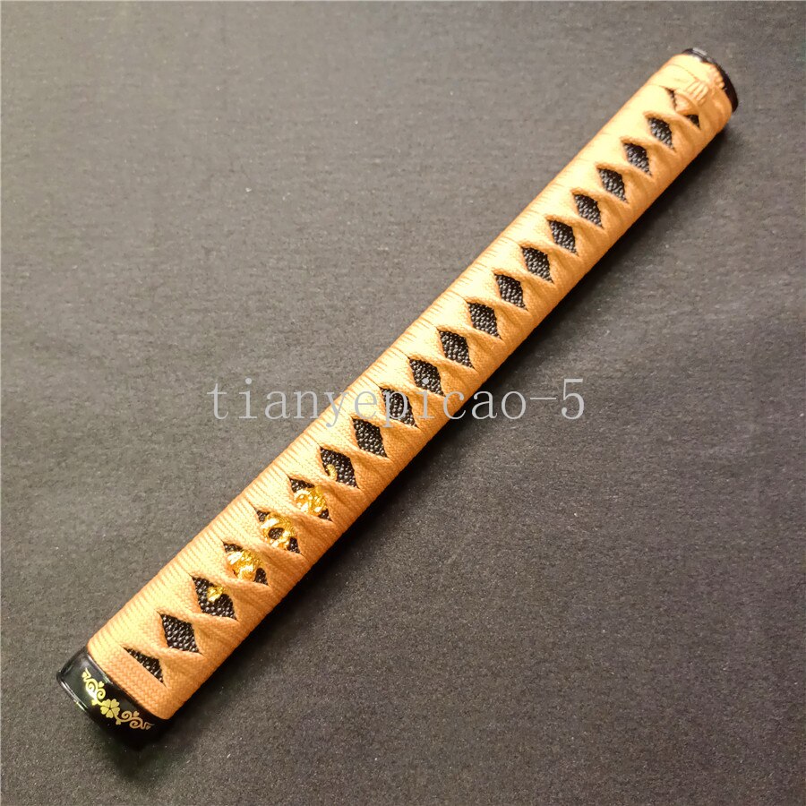 HandMade 35CM Handle For Japanese Katana Sword Handle Fully Tsuka Samurai Handle&amp;Fuchi Kashira: H