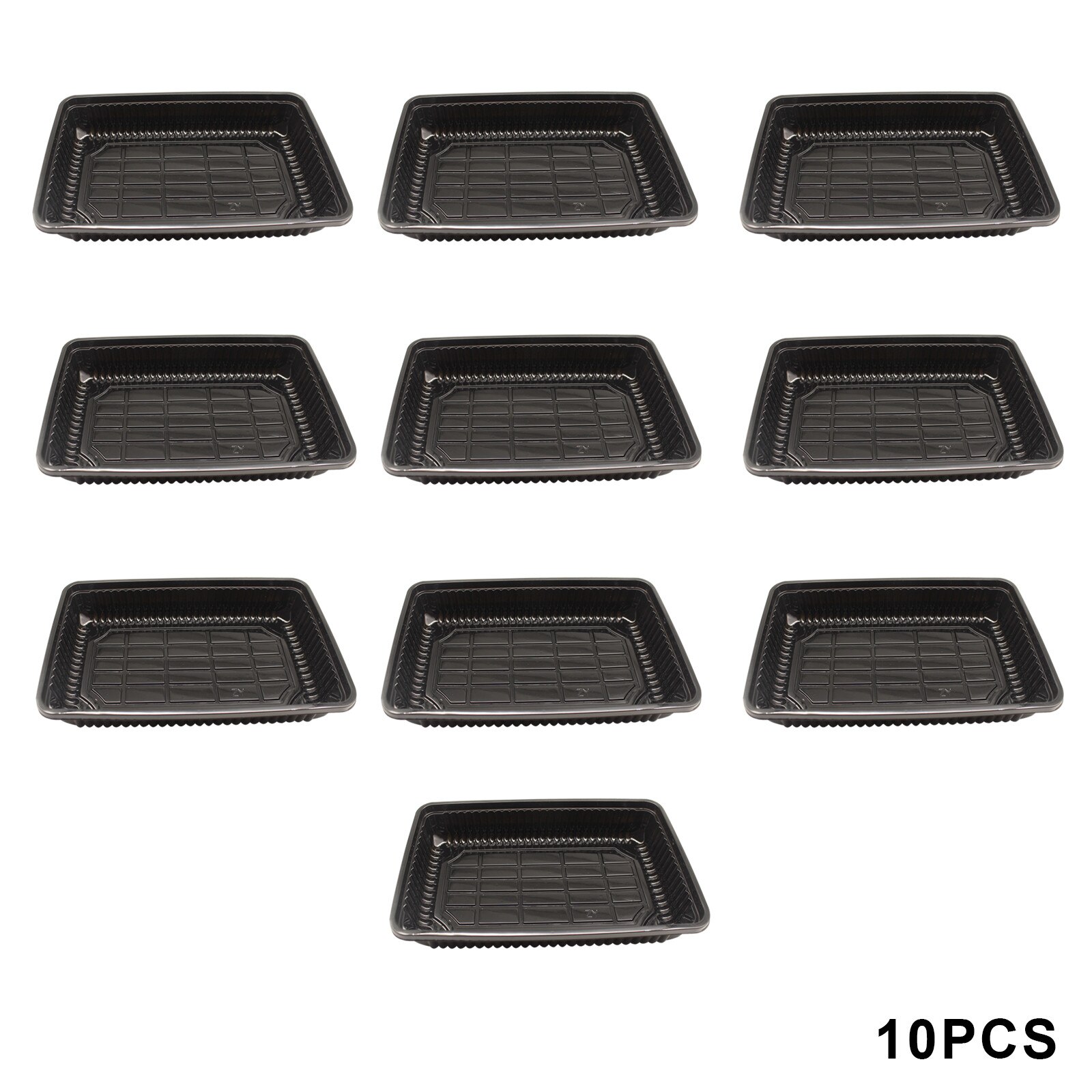 Garden Nursery Pot Square Black Cultivation Pot Small Transparent Agricultural Seedling Tray Flower Vegetable Seed Plant Tray