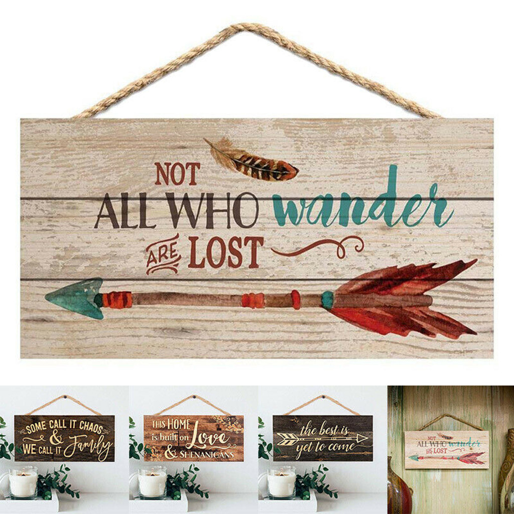 Wooden Wall Dooor Sign Have Yourself A Merry Little Christmas Wood Plank Hanging Sign Door Decoration Pendant