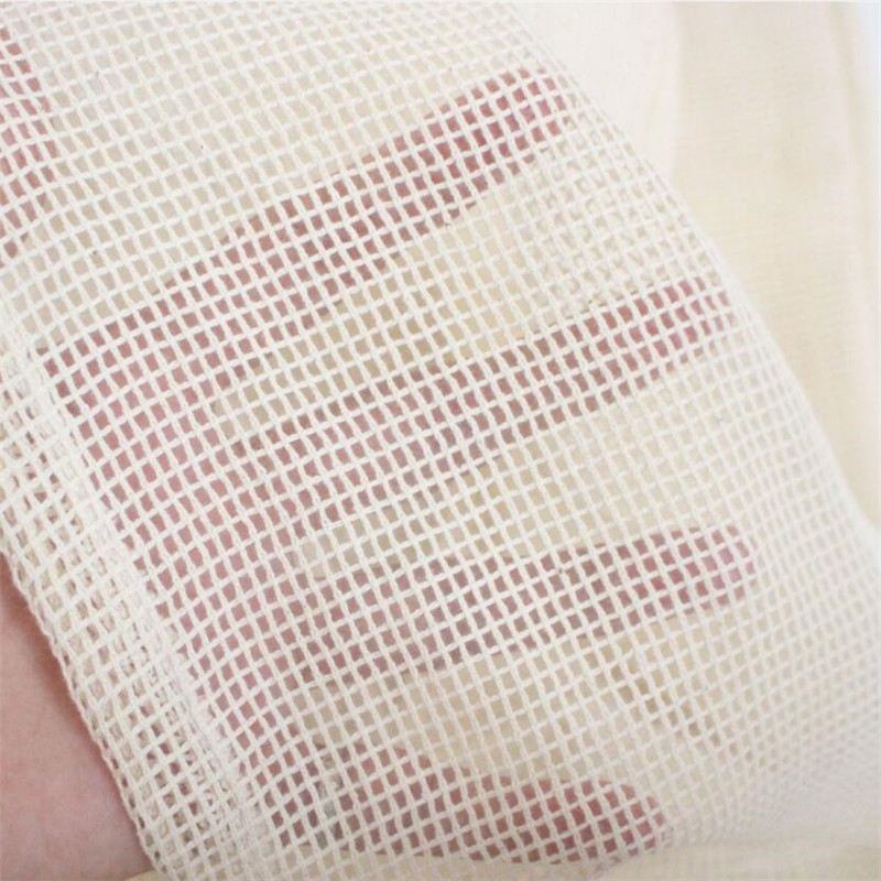Cotton Mesh Vegetable Bags Produce Bag Reusable Cotton Mesh Vegetable Storage Bag Kitchen Fruit Vegetable with Drawstring