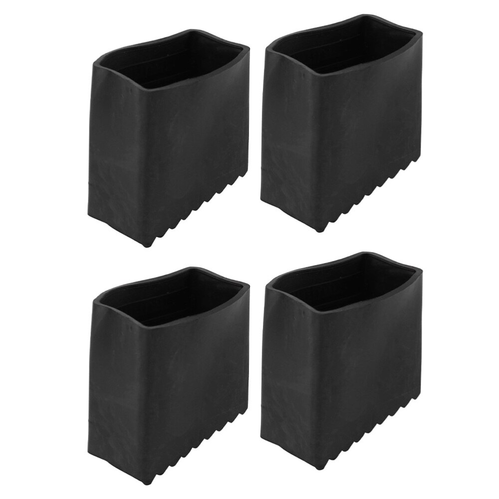 4pcs Rubber Ladder Feet Rest Mats Non-Skid Feet Covers Folding Ladder Accessory