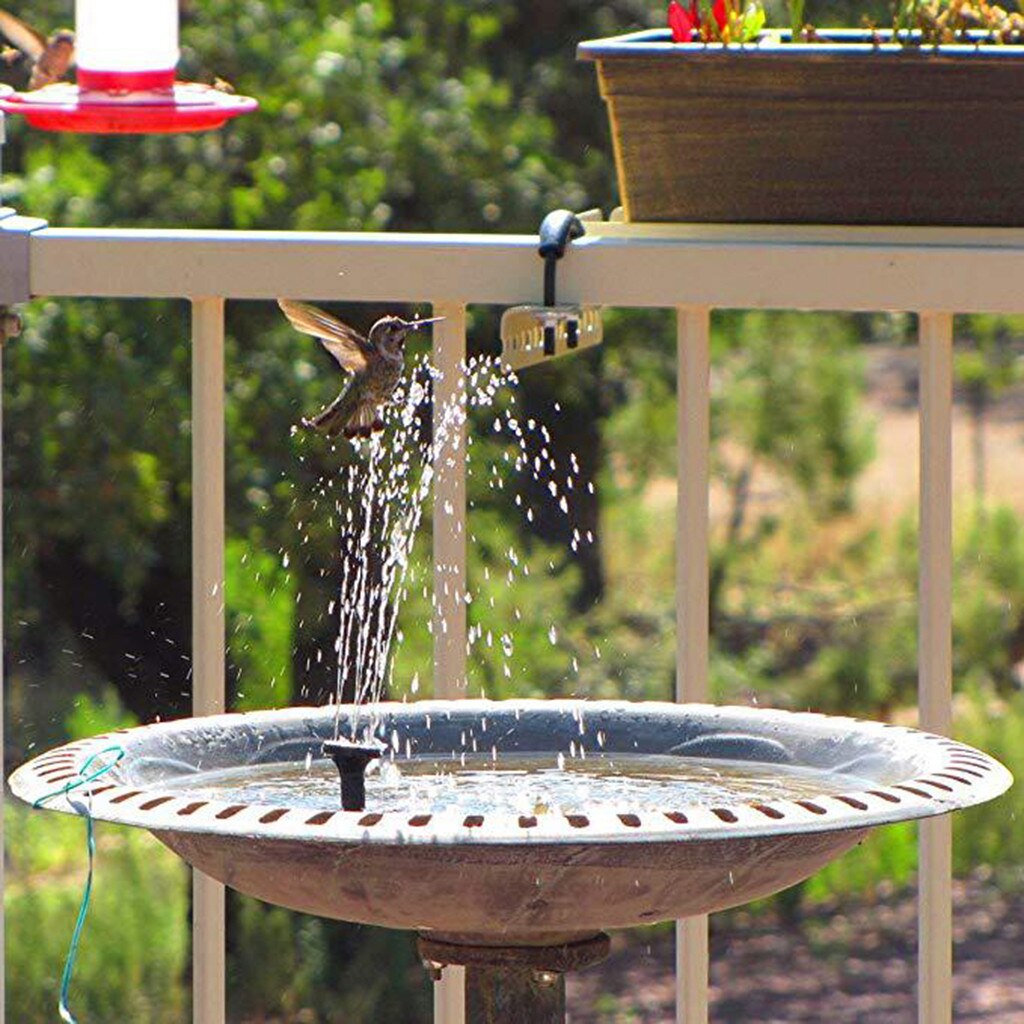 Solar Fountain Solar Water Fountain Pump Outdoor Solar Powered Bird Bath Water Fountain Pump For Pool, Garden, Aquarium