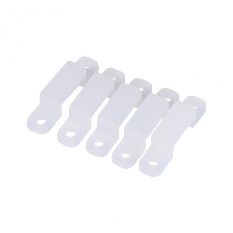 8/10/12mm 100 stks Siliconen LED Strip Licht Houder Clip Voor Bevestiging 3528 5050 1210 RGB LED Strip Licht
