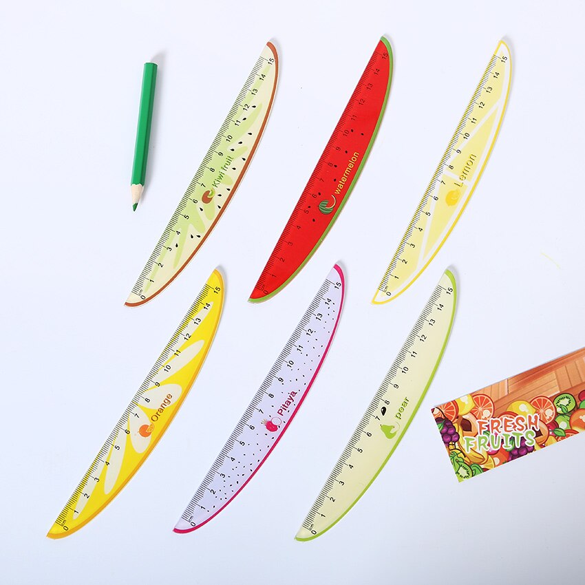 Fruit Ruler 1 PC Korea Stationery Cute Fruit Shape Cartoon Pla... – Grandado