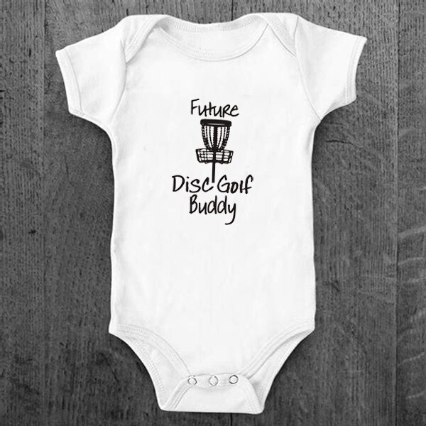 Witte Baby Bodysuit Onesie Toekomst Disc Golf Buddy Letters Print Meisjes Jongens Zomer Kleding Katoen Outfits: 3M