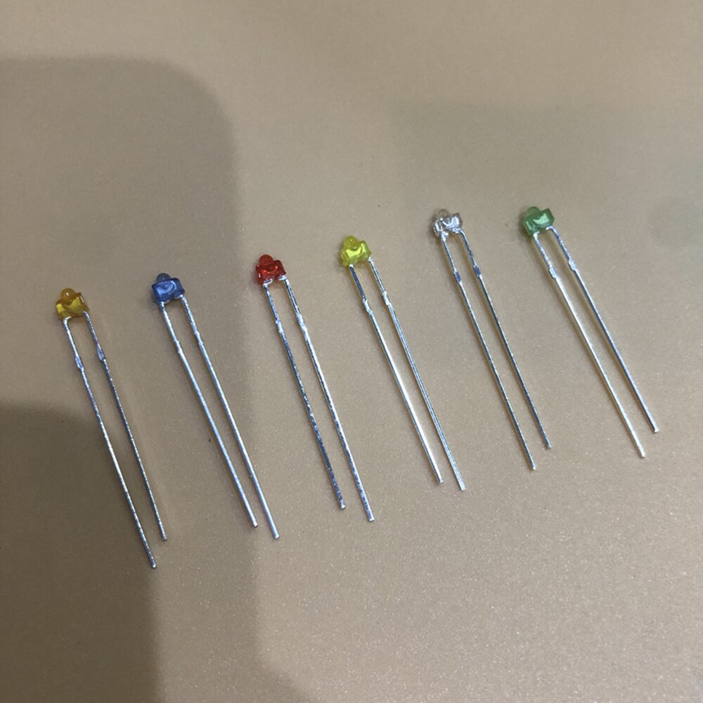 1000pcs 1.8mm red yellow blue green white yellow green orange warm white pink Ultra Bright water clear Transparent DIP LED
