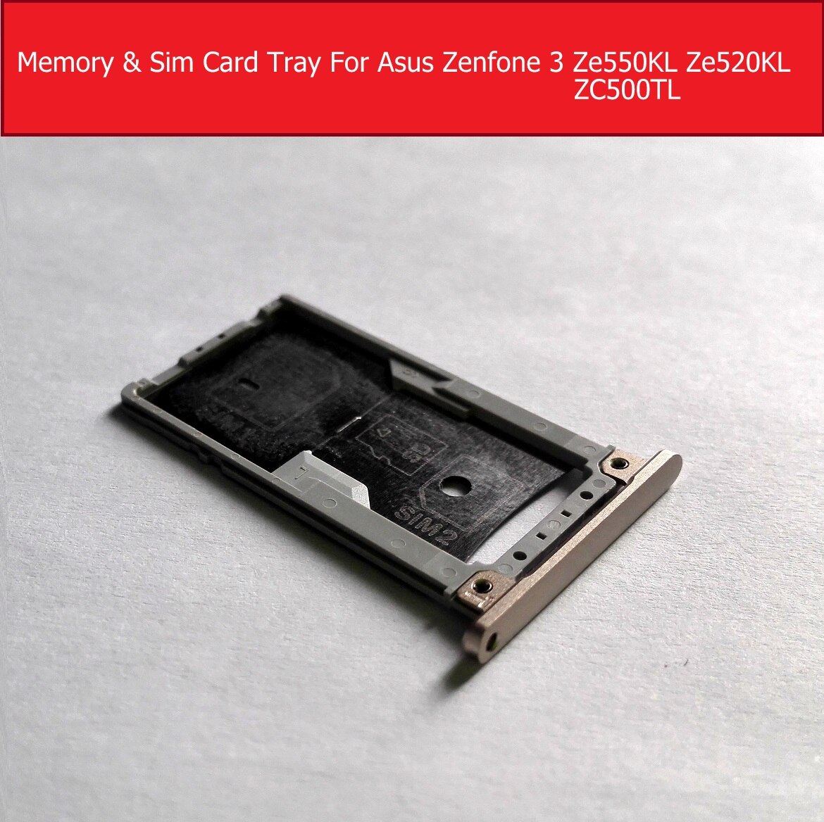 Sim Karte Tablett Slot Für Asus Zenfone 3s MAX X00GD zc521tl Speicher karte Anschluss Halfter Für Zenfone 4 ZC500TL sim-karte Adapter
