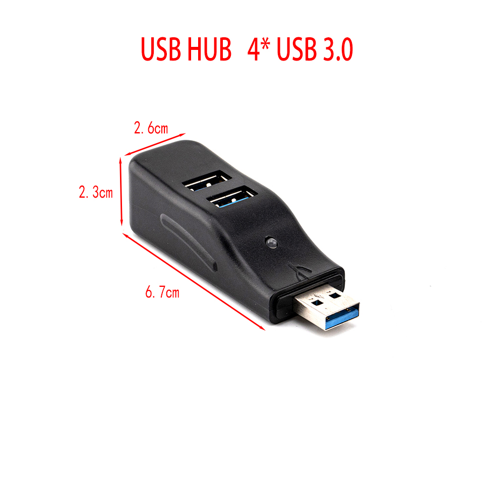 USB HUB 3.0 2.0 Adapter For Laptop PC High Speed USB 3.0 Hub External 4 Ports Adapter Splitter USB Expander Computer Accessories: USB 3.0