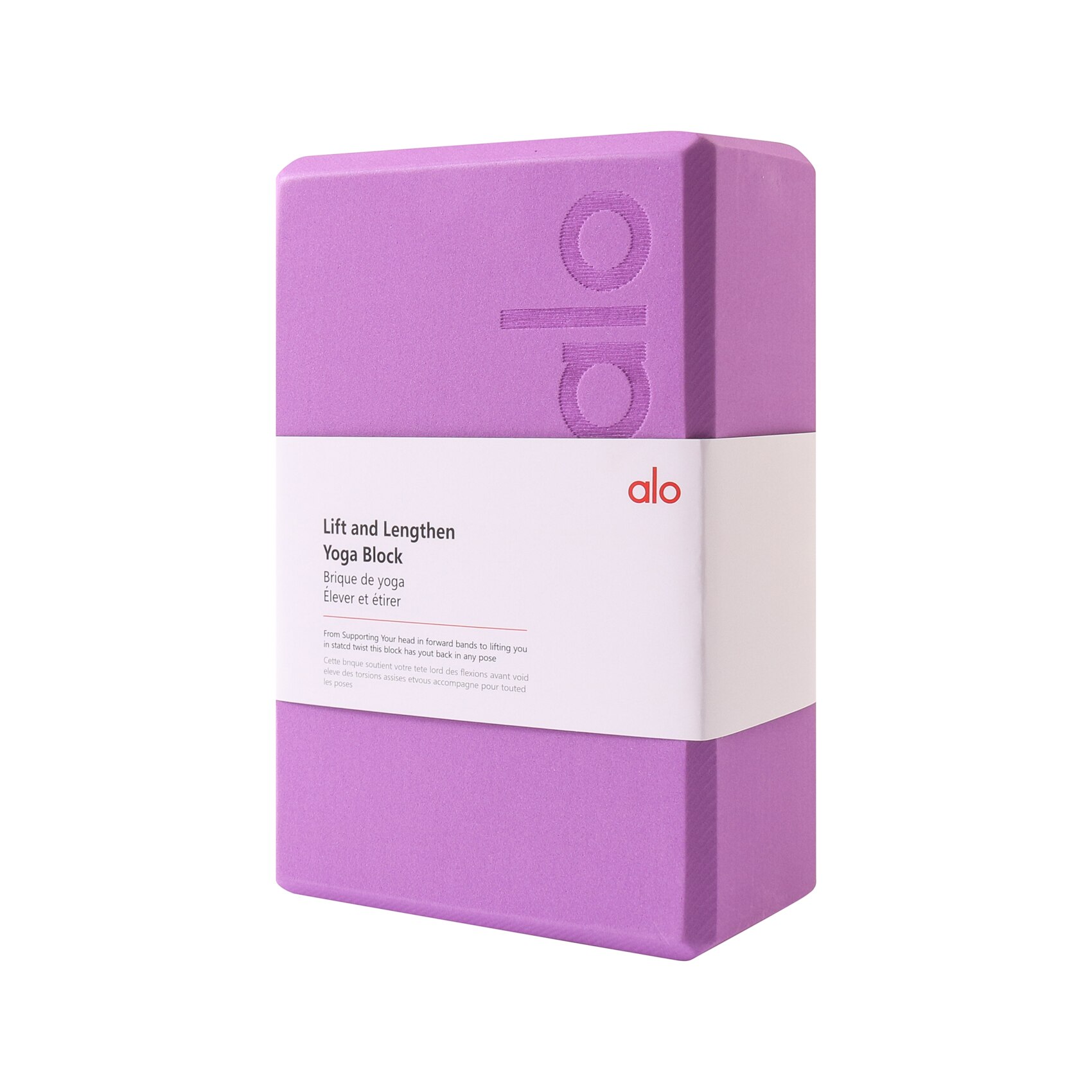 Alo Yoga Gym Fitness Yoga Brick Solid Color High Density Foam Block Sports Exercise Training Fitness Equipment Pilates Shaping: Purple