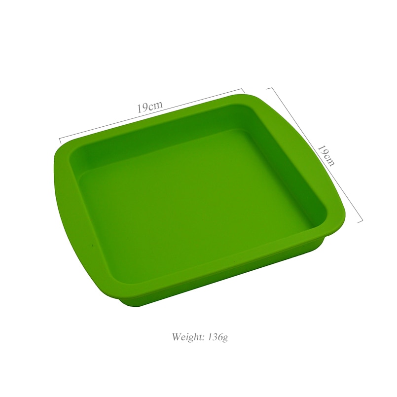 1pc bho vierkante siliconen rubberen diepe schaal dab wax pot en antiaanbak wax siliconen gladde butaan olie container