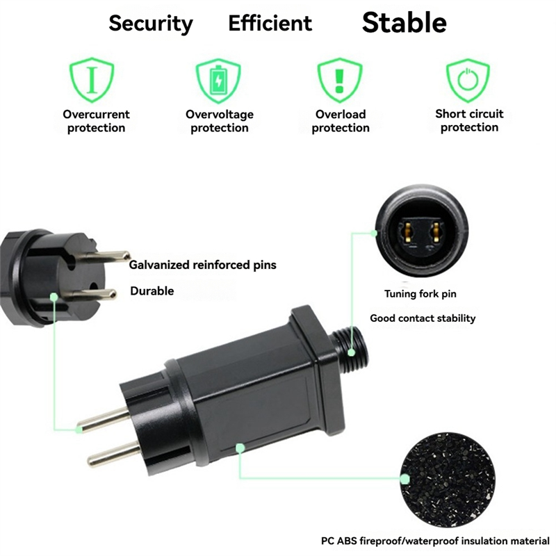 Zasilacz doprowadziło 4.5V 1A Wtyczka Transformator doprowadziło adapter Wodoodporny IP44 adapter robić Taśm doprowadziło na Boże Narodzenie Wtyczka nas-Y47A