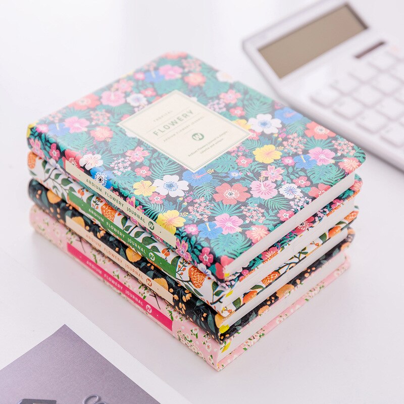 Yearly Agenda Planner Monthly Weekly Plan Portable A5/A6 Kawaii Pocket Notebook Cute Diary Flower Journal Office Stationery
