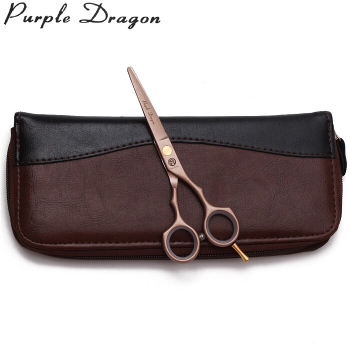 Z1104 5.5" 16cm JP Purple Dragon Rose Gold Scissors For Hairdresser Cutting Shears Thinning Scissors Hair Scissors: Z1104 Jin C 5.5YY
