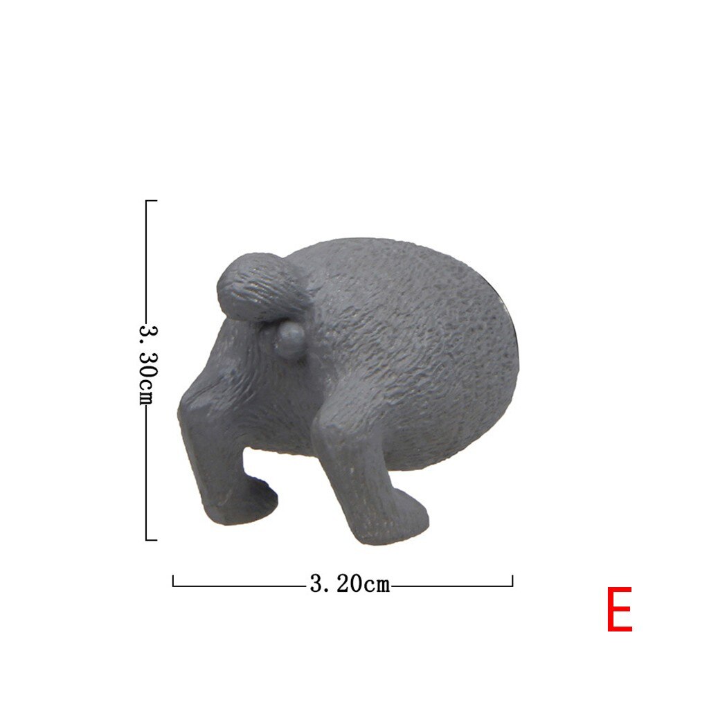 Fridge Magnet Sticker Funny Synthetic Resin Useful Key Holder Cat Ass 4 Pattern Cute Cat Ass Refrigerator Sticker: E