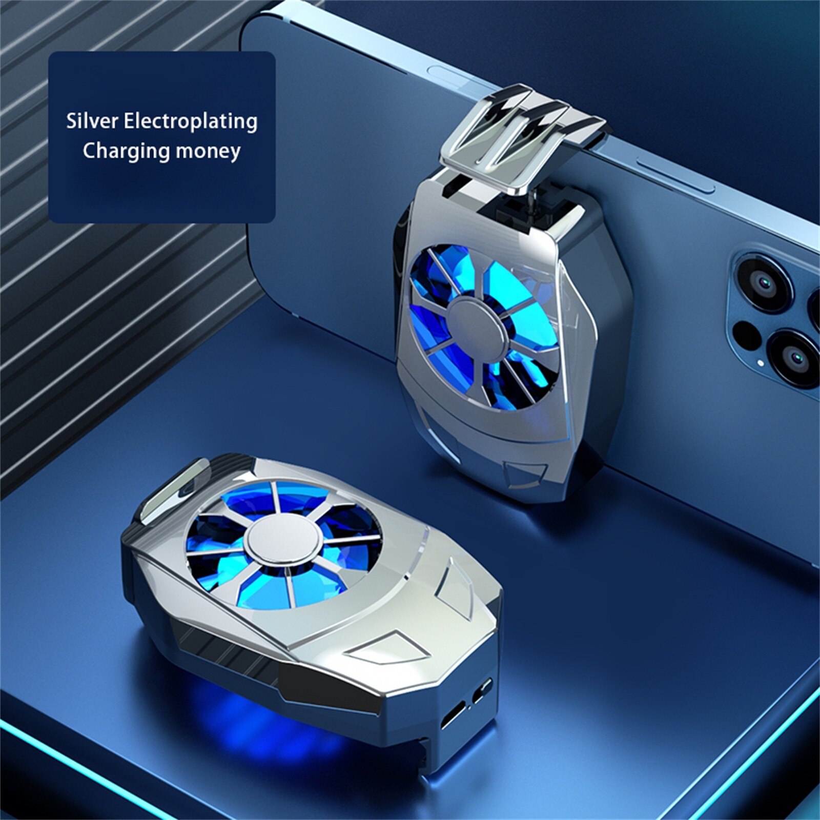 Rechargeable Mobile Phone Radiator Universal Game Cooling Fan Gamepad Stand Radiator For iphone Xiaomi Huawei samsung phone