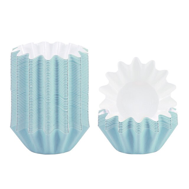 50pcs Wax Melt Warmer Liners Reusable Wax Liner Candle Popper Liner Leakproof Wax Tray for Scented Wax Electric Wax Warmers: Blue