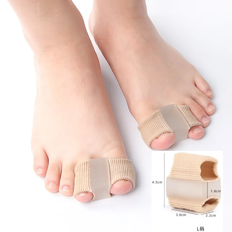 3 erilaista pehmeää ja joustavaa varpaiden erotinta silikonista, hallux valgus -ortopedinen suoja, peukalon korjausvälikappaleet, vaivaisenluun lievitys jalkojen hoitoon: Valkoinen