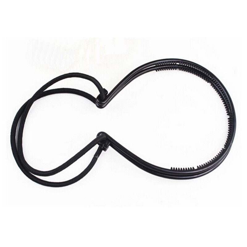 Style Double bandeau cheveux tressés femmes bandeau élastique réglable anneau cheveux Style élastique outil pince à cheveux