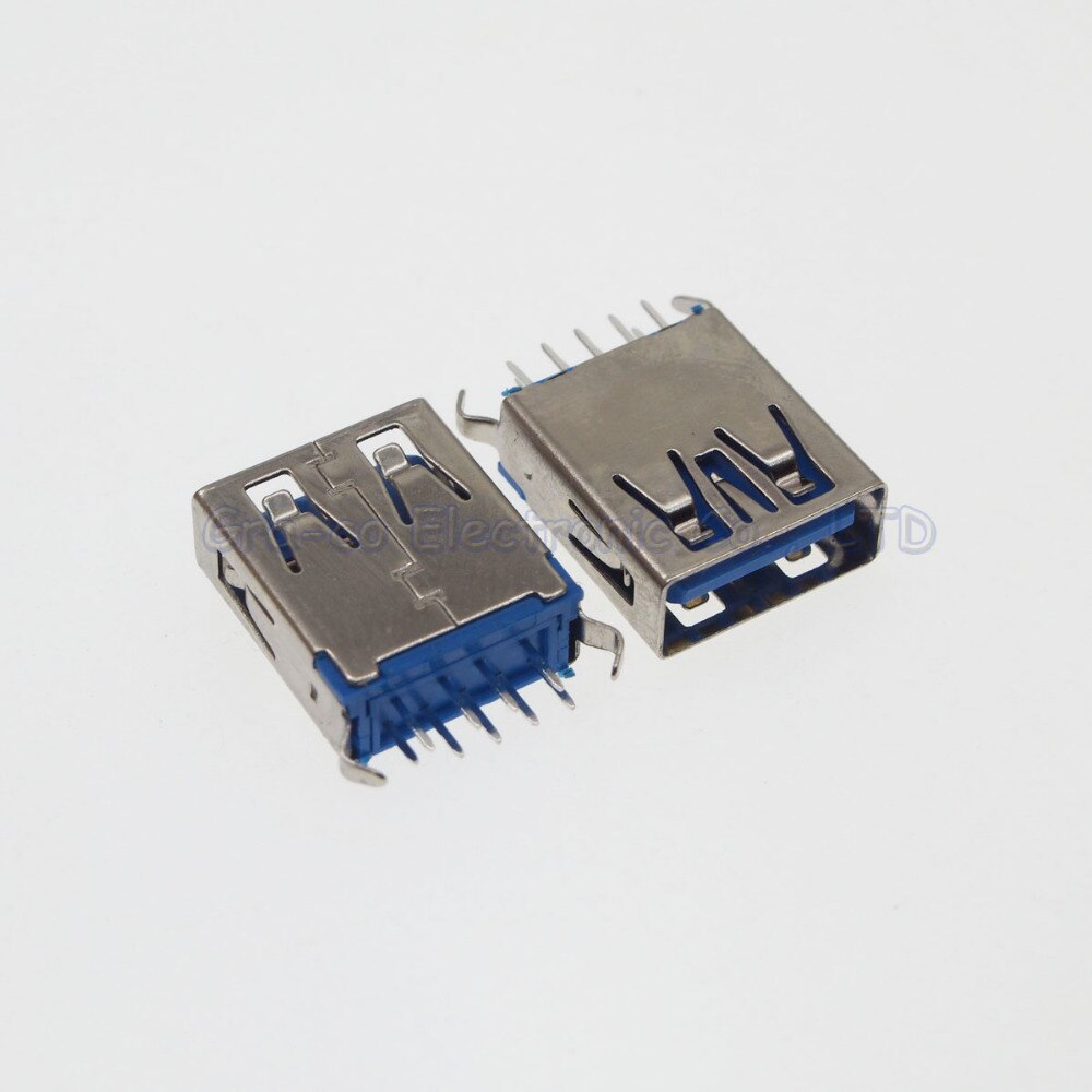 USB 3.0 connector A female socket 180-degree vertical high-speed USB 3.0 female socket AF180 degree