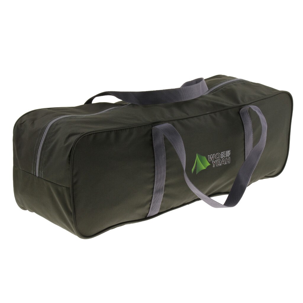 Duffel Bag with Zipper And Hand Carry Strap for Camping Hiking Tent Canopy: army green M