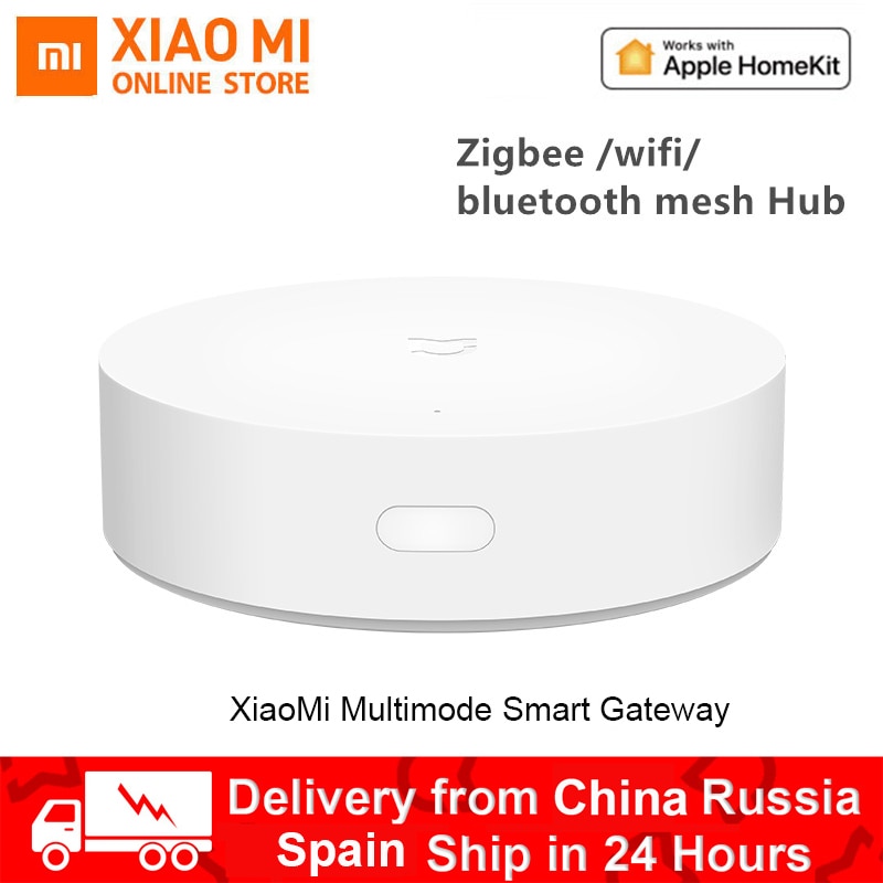 Xiaomi Norma Mijia Gateway 3 Multi-Modalità di Casa Intelligente Hub Lavoro di Controllo Vocale Con ZigBee WIFI Bluetooth Maglia Apple Homekit aqara Mi Casa