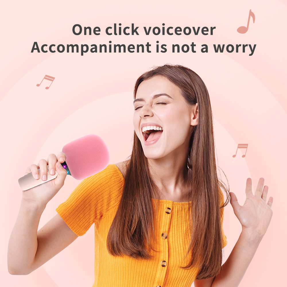 TANALAZ K39 Microphone National K Song Bluetooth Home TV Children Singing Wireless Microphone Sound Integration Microphone