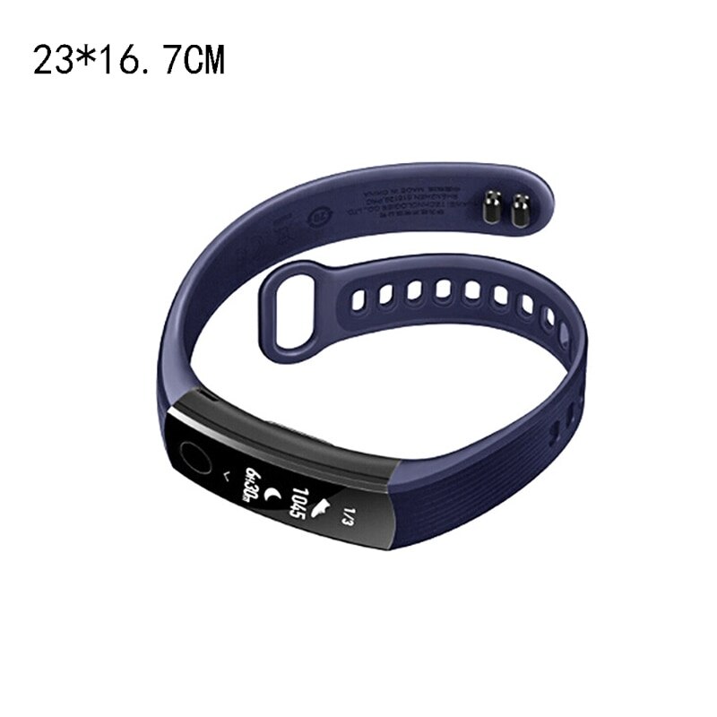 Tillämpligt intelligent armband armband armband tpu rem hälsa slitage övervakning klockarmband för huawei rongyao 3: Blå