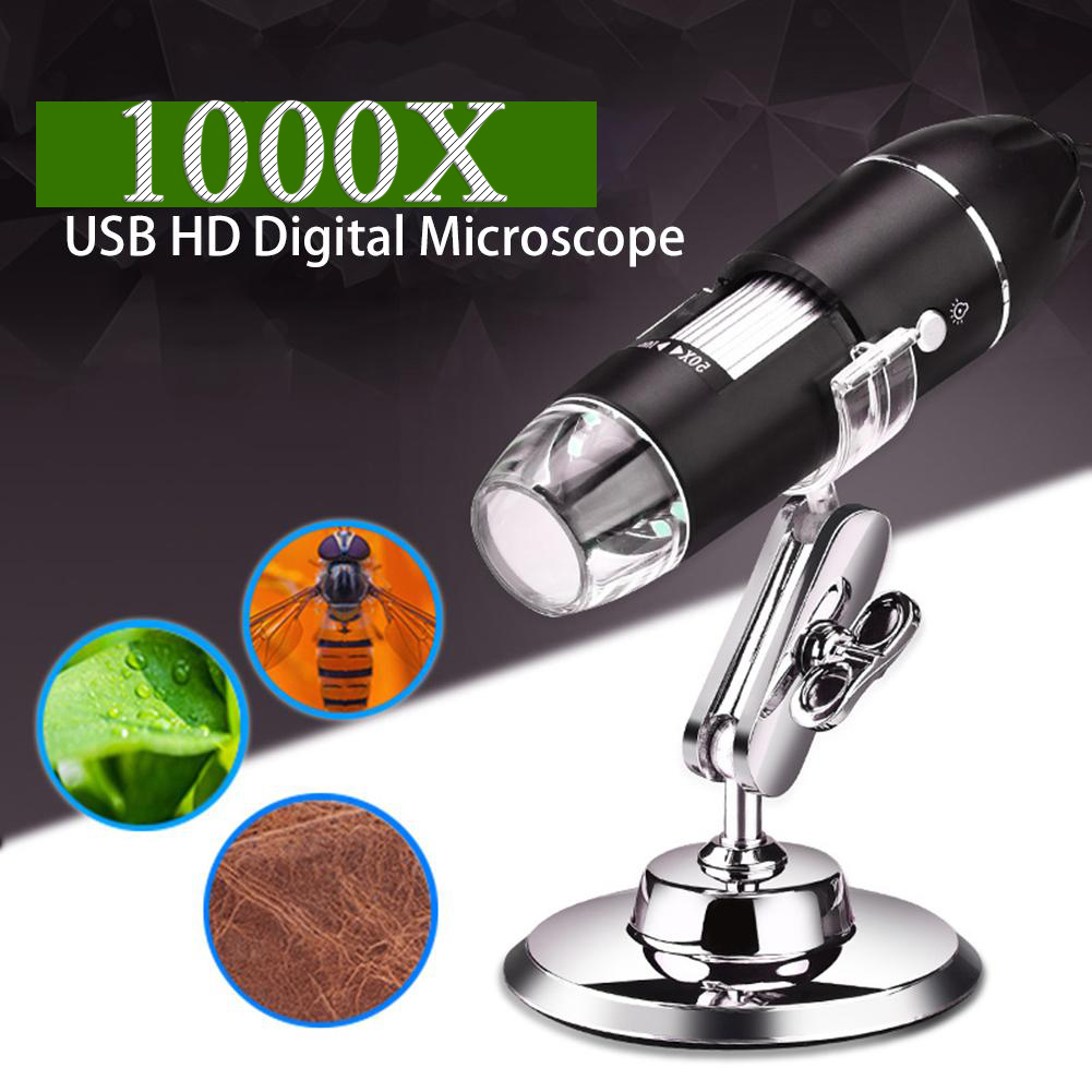 Skin Analyzer Machine 1000 Times HD USB Electronic Microscope Portable Handheld Magnifying Glass Skin Detector