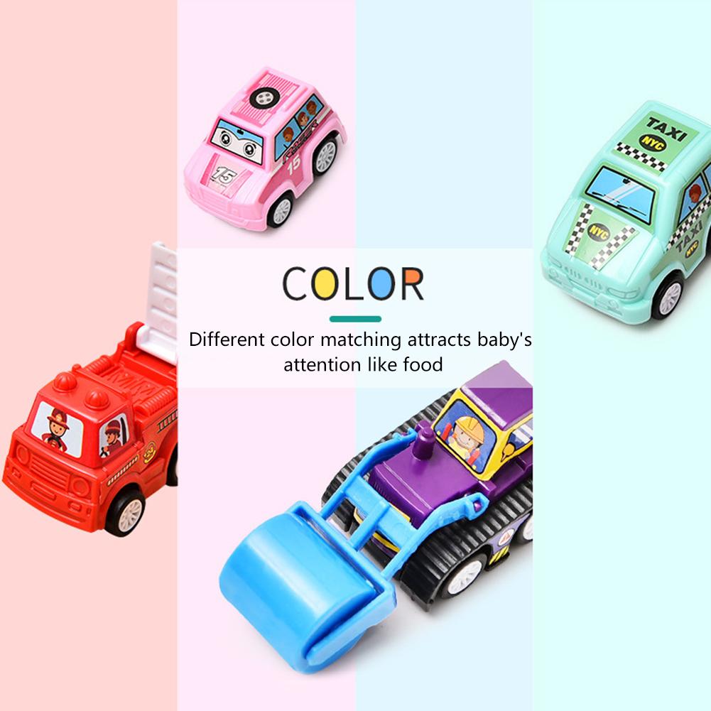 20Pcs Mini Pull Back Auto Set Niet Giftig Kleurrijke Pull Back Auto Speelgoed Set Plastic Speelgoed voor Kleine Jongens