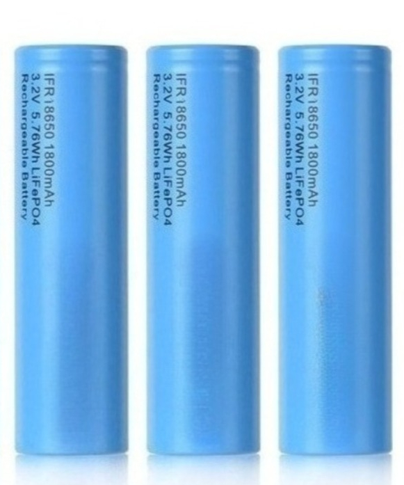 3,2V 18650 LiFePo4 Akku 1800mAh Kapazität für Starklicht-Taschenlampen, Elektrowerkzeuge, Wecker, Schreibtischlampen, Wiederaufladbare Batterien: Beige