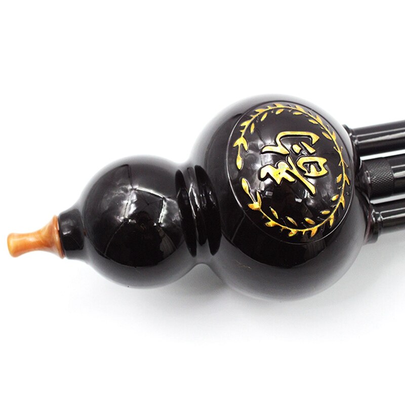 Chinese Traditional Hulusi Gourd Cucurbit Flute Key C Ethnic Musical Woodwind Instrument for Beginner