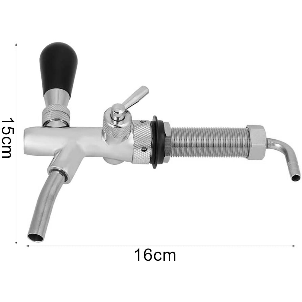 Robinet à Bière Réglable En Acier Inoxydable - Filetage G5/8, Pour Bar Ou Maison
