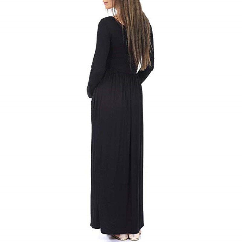 Zwangerschap Jurk Lange Mouw Moederschap Gown Verpleging Jurken Kleding Plus Zwangere Vrouw Vestidos Moederschap Avondjurk
