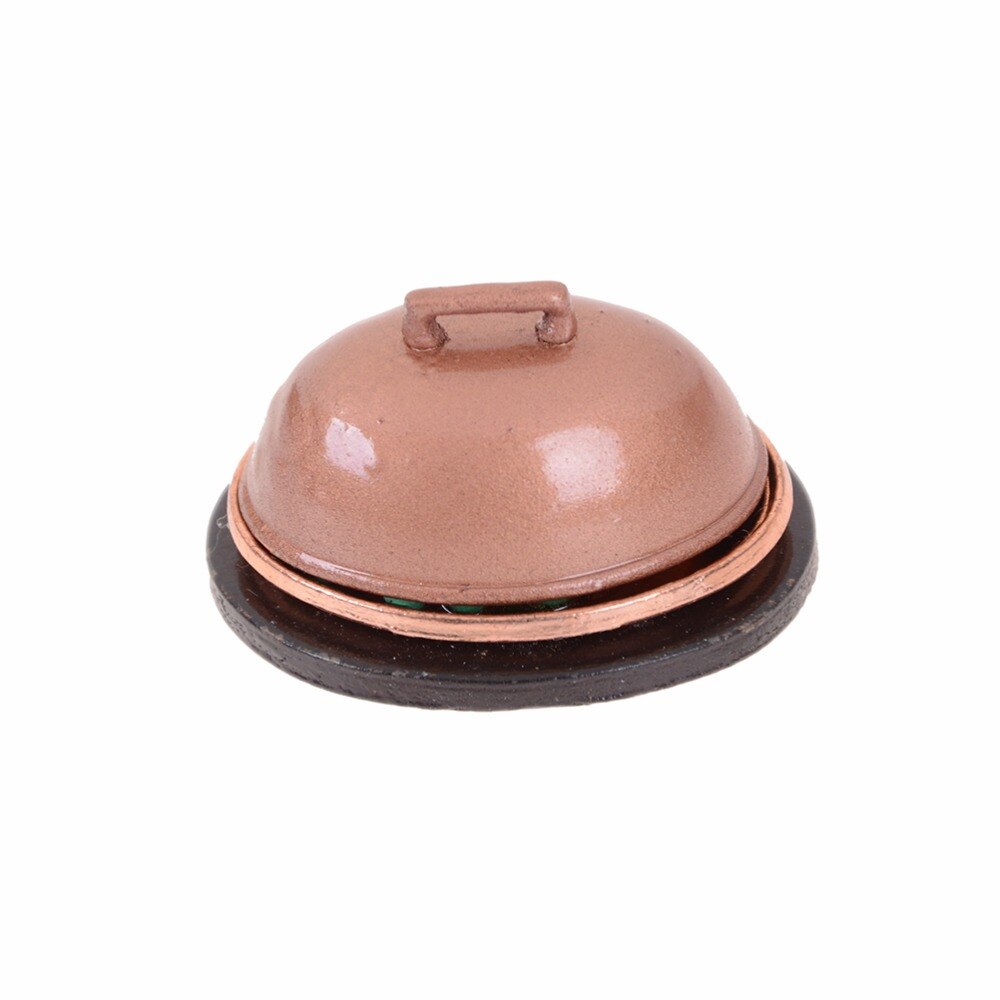 1:12 Kitchen mini Dollhouse Miniature Food Toys kawaii Vintage Real-like Christmas Turkey With Lid Pretend Play