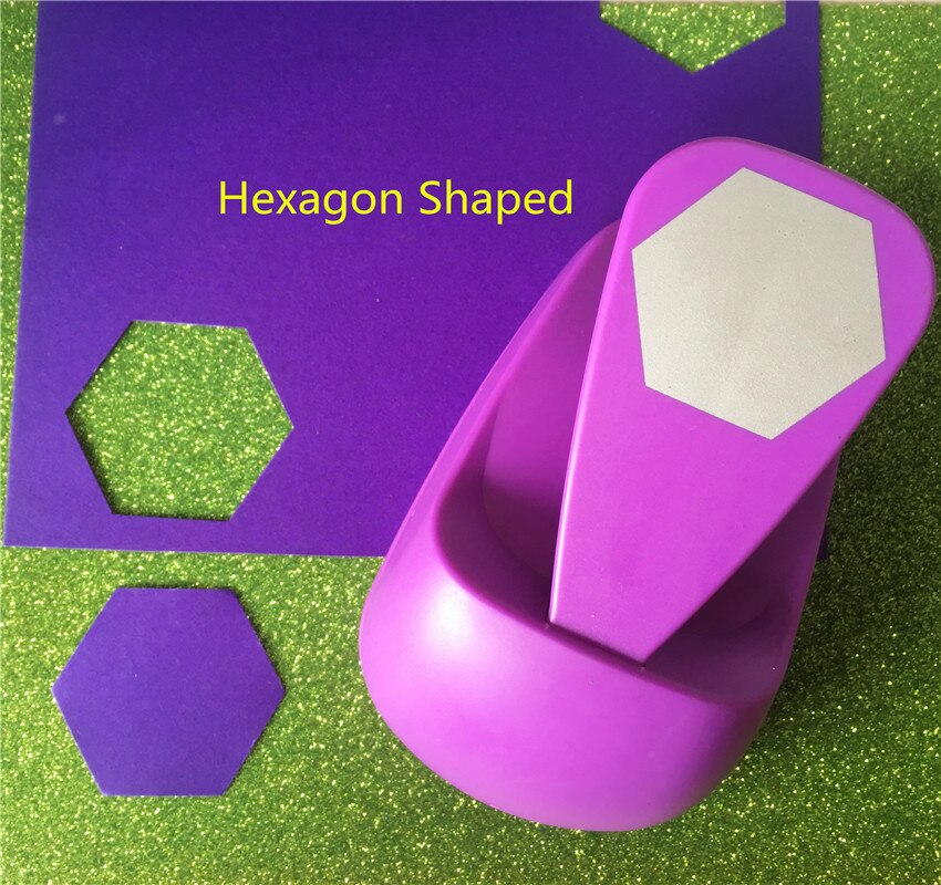 big hexagon shaped save power paper/eva craft punch Scrapbook Handmade punchers DIY hole punches graph puncher