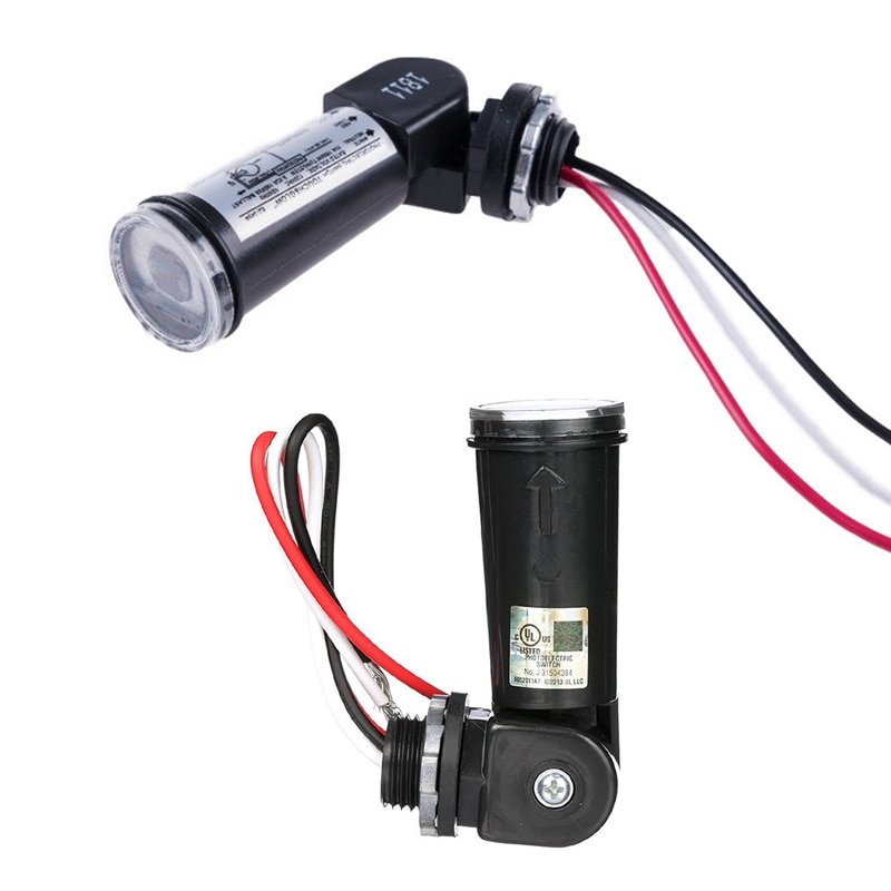 1pcs Photocell Sensor LED Dawn Outdoor Swivel Photo Cell Light Control Photocell Sensor 120-220V Anti-corrosion and Anti-aging