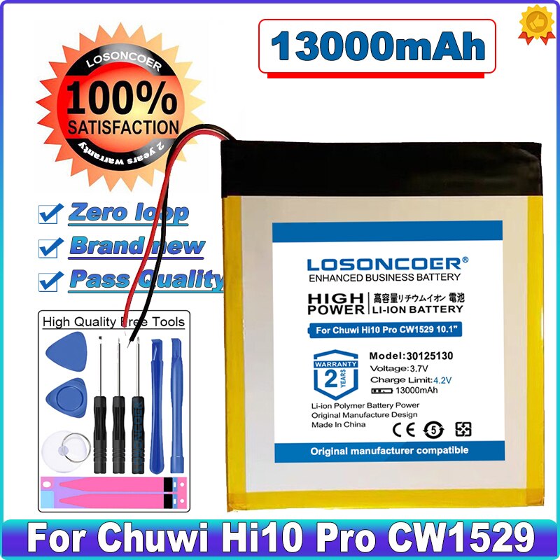 13000mAh Battery For Chuwi Hi9 Pro , Hi9 Air CWI546 ,Hi8 / Hi8 Pro,Xv8 for Ainol NOVO 7 ,Hi10 Pro ,Hi10 X ,Hi12 HI10 Plus 3 Wire: Hi10 Pro 2 Lines