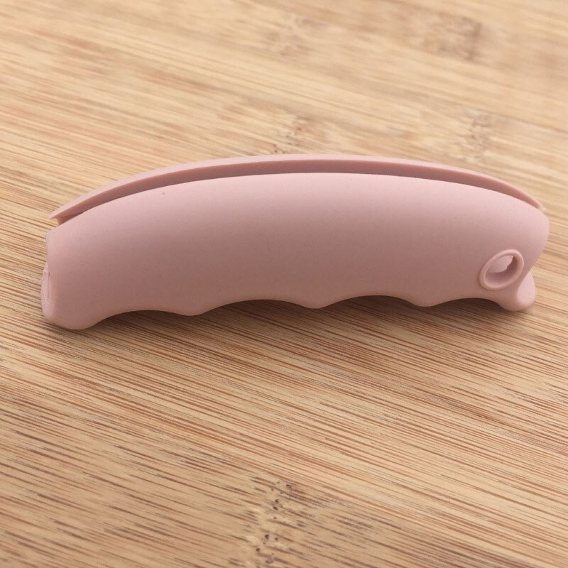 Good Healthy Plastic Bag Holder Carrier Strong Silicone Handle Carrier for Grocery Plastic Bag Shopping Bags Garbage Bag: Pink