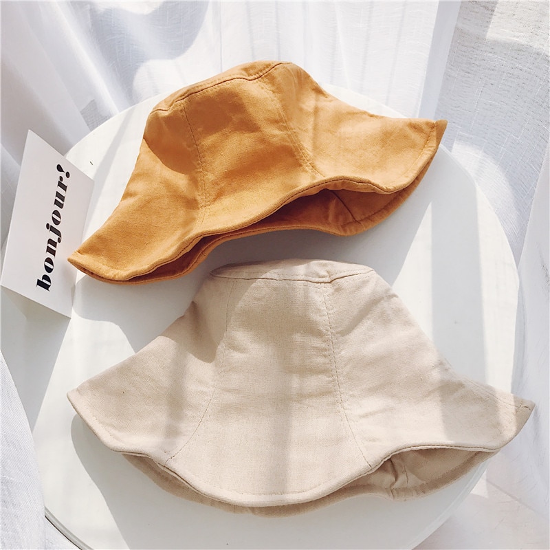 Bucket Hat Women Summer Linen Hats uv Protection Sun Hats For Women Foldable Cute Bucket Hat Black Beige Yellow Khaki Navy Blue
