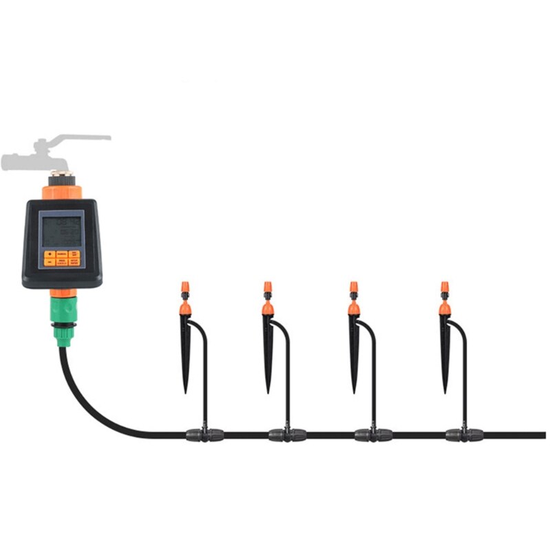 Programmable Automatic Electronic Water Timer LCD Screen Sprinkler Controller Plant Watering Irrigation Control Device