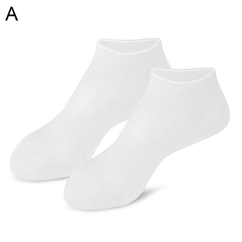 1 paire pieds soins chaussettes hydratant Silicone Gel talon maison peau pied utilisation chaussettes fissuration Anti soins fournitures pied Spa protéger Y2X6: A