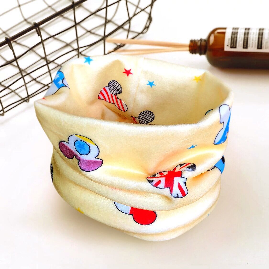 Euerdodo Kinderen Sjaal Kinderen Gezicht Cover Herfst Winter Baby Sjaal Katoen Jongens Meisjes Baby Sjaals Baby Kleding Accessoires: yellow car