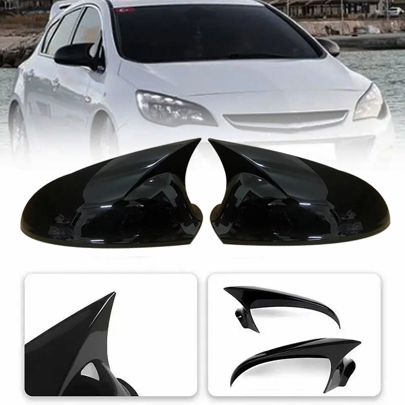 For Vauxhall Astra Opel Astra J mk6 Sedan Hatchback Bat Mirror Cover M style Side Wing Mirror Cover Caps Add on Pair